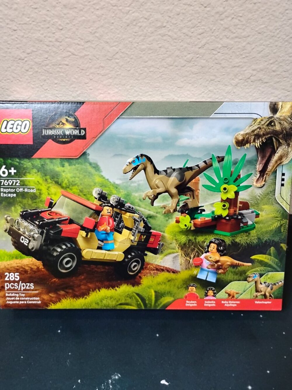 LEGO Jurassic World 76972 Raptor Off Road Escape Building Toy Set New Sealed